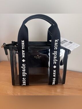 kate spade kip mini clear tote
